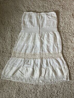 White Lace Maxi Skirt